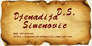 Đenadija Simenović vizit kartica